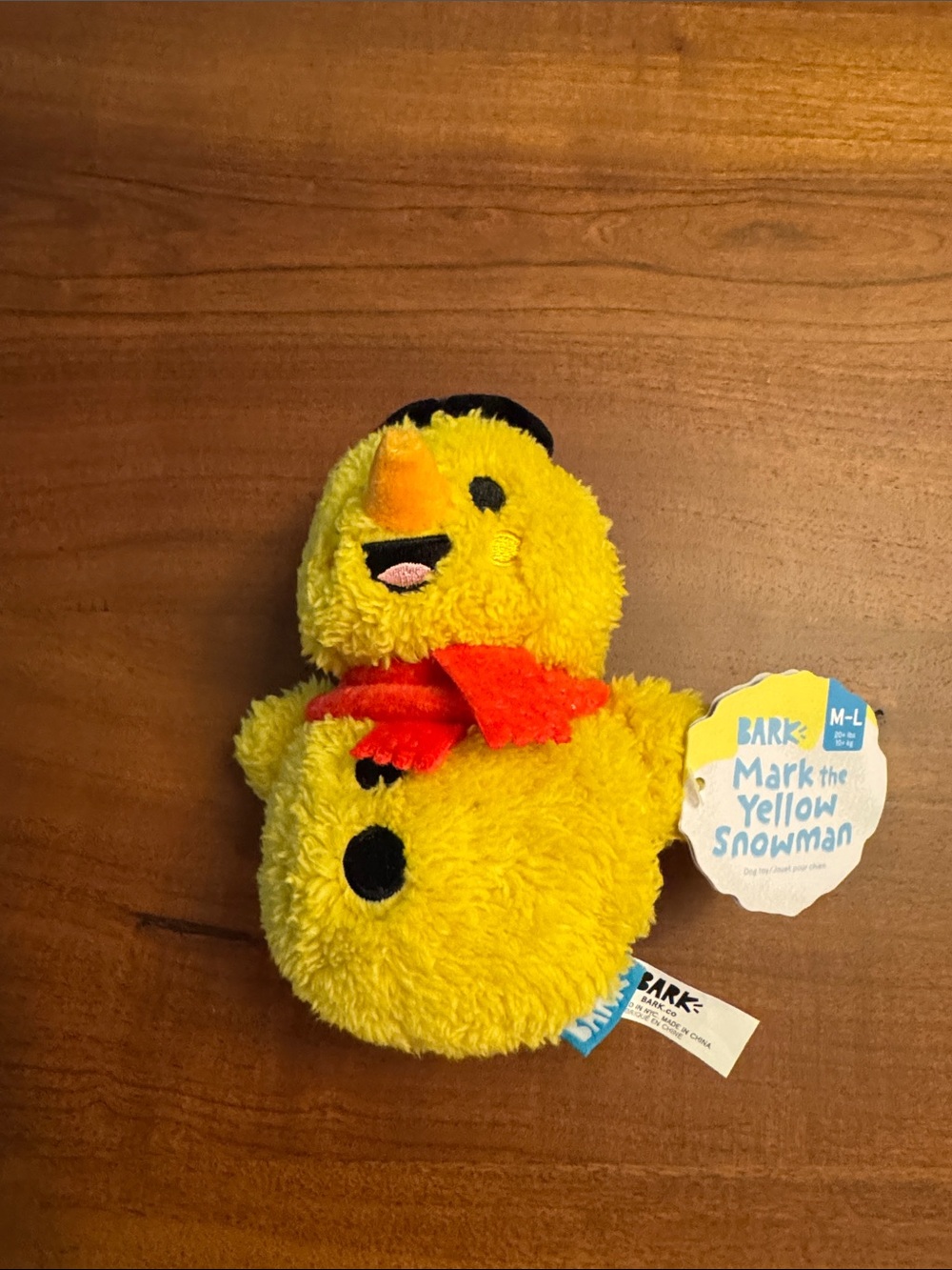 NWT Bark Mark the Yellow Snowman